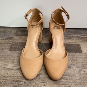 GIANNI BINI nude strap thick heel